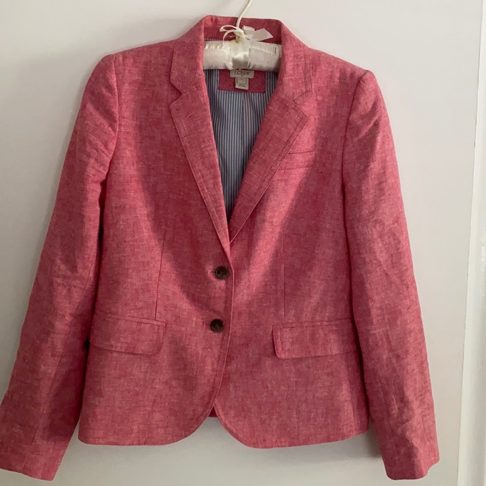 J Crew pink blazer